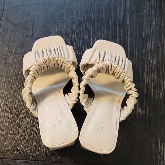 BRAND NEW H&M MULES IMITATION LEATHER OPEN TOE SANDAL - Picture 5 of 16